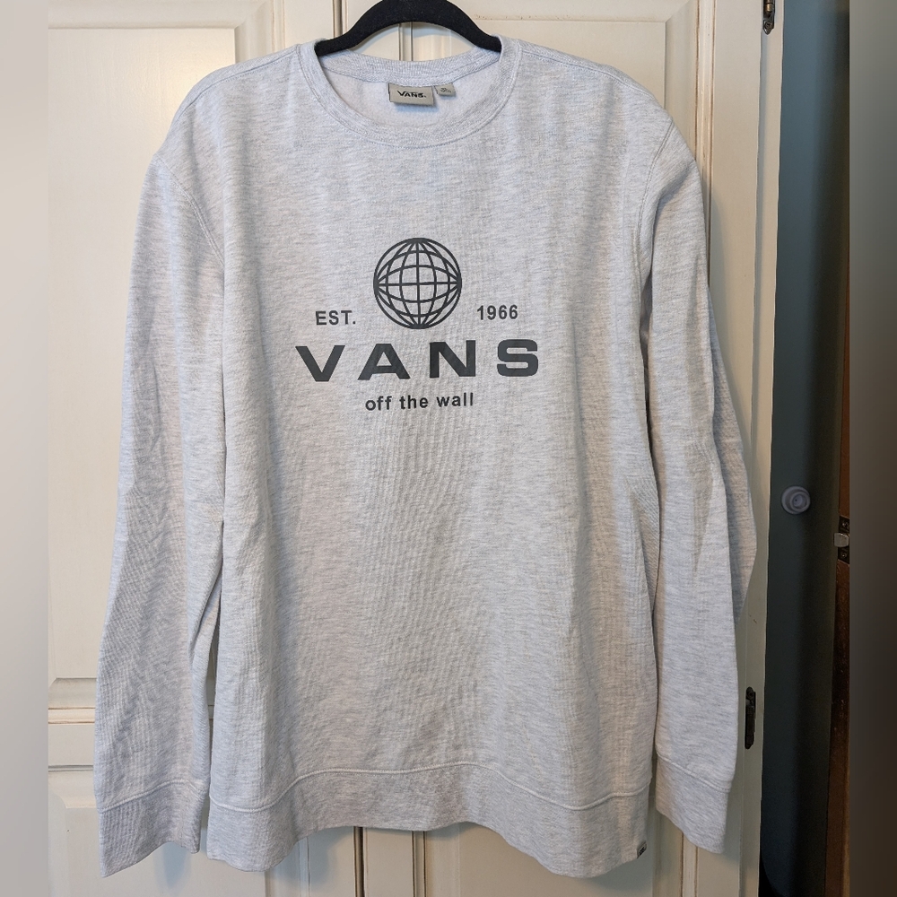 Vans Light Gray International Sole Crewneck Sweatshirt